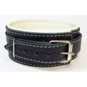 Ошейник со светлым подкладом - БДСМ Арсенал - купить с доставкой во Владикавказе