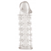 Гелевая прозрачная насадка с шипами - 12 см. - Toyfa Basic - во Владикавказе купить с доставкой