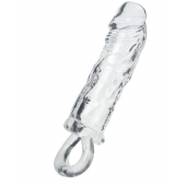 Прозрачная насадка с петлёй для фиксации - 14 см. - ToyFa - во Владикавказе купить с доставкой