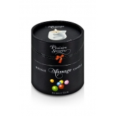 Массажная свеча с ароматом бубль-гума Bougie de Massage Gourmande Bubble Gum - 80 мл. - Plaisir Secret - купить с доставкой во Владикавказе