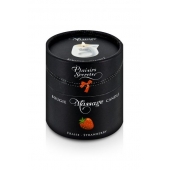 Массажная свеча с ароматом клубники Bougie de Massage Gourmande Fraise - 80 мл. - Plaisir Secret - купить с доставкой во Владикавказе