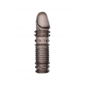 Дымчатая закрытая насадка ToyFa XLover с чешуйками и пупырышками - 13,5 см. - ToyFa - во Владикавказе купить с доставкой