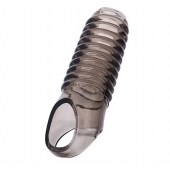 Дымчатая насадка с рёбрышками и подхватом мошонки ToyFa XLover - 12,5 см. - ToyFa - во Владикавказе купить с доставкой