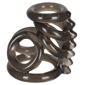 Дымчатая насадка на пенис и мошонку с гребнем Penis Hodenring - Orion - во Владикавказе купить с доставкой