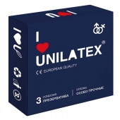 Ультрапрочные презервативы Unilatex Extra Strong - 3 шт. - Unilatex - купить с доставкой во Владикавказе