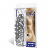 Хомут на пенис из 7 колец 7 Ring Gates Of Hell - BlueLine - купить с доставкой во Владикавказе