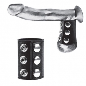 Утяжка на пенис на кнопочках 100% PVC STRAP WITH METAL SNAP - BlueLine - купить с доставкой во Владикавказе