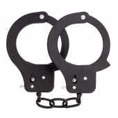Чёрные наручники из листового металла BONDX METAL CUFFS BLACK - Dream Toys - купить с доставкой во Владикавказе