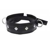 Полиуретановый ошейник с пуклями и D-кольцами Collar with Studs - Blush Novelties - купить с доставкой во Владикавказе