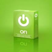 Цветные ароматизированные презервативы ON) Fruit   Color - 3 шт. - ON) - купить с доставкой во Владикавказе