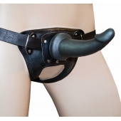 Универсальный пояс премиум класса(S) с 2 черными насадками - LOVETOY (А-Полимер) - купить с доставкой во Владикавказе