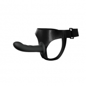 Страпон на эластичных ремнях Ultra Harness Karin Dildo - 16,8 см. - Baile - купить с доставкой во Владикавказе