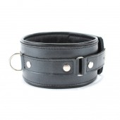 Ошейник из гладкой кожи - БДСМ Арсенал - купить с доставкой во Владикавказе