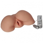 Телесная вибровагина из киберкожи с выносным пультом - LOVETOY (А-Полимер) - во Владикавказе купить с доставкой