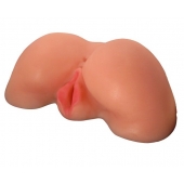 Телесная вибровагина из киберкожи с выносным пультом - LOVETOY (А-Полимер) - во Владикавказе купить с доставкой