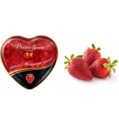 Массажная свеча с ароматом клубники Bougie Massage Candle - 35 мл. - Plaisir Secret - купить с доставкой во Владикавказе