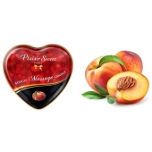 Массажная свеча с ароматом персика Bougie Massage Candle - 35 мл. - Plaisir Secret - купить с доставкой во Владикавказе