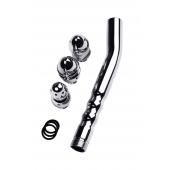 Металлический анальный душ с тремя насадками - ToyFa - купить с доставкой во Владикавказе