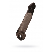 Чёрная насадка на пенис Tс подхватом - 19,5 см. - ToyFa - во Владикавказе купить с доставкой