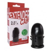 Чёрный латексный удлинитель пениса 2.5 in с шипиками - Sitabella - во Владикавказе купить с доставкой