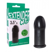 Чёрный латексный удлинитель пениса 3.5 in - Sitabella - во Владикавказе купить с доставкой