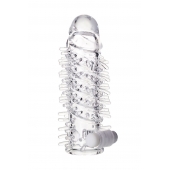 Насадка на пенис TOYFA A-Toys с вибропулей и шипами - 13,4 см. - A-toys - во Владикавказе купить с доставкой