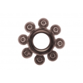 Чёрное эрекционное кольцо Rings Bubbles - Lola Games - во Владикавказе купить с доставкой