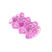 Розовая насадка на пенис Rings Armour - Lola Games - во Владикавказе купить с доставкой