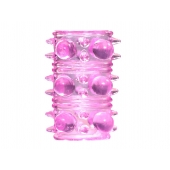 Розовая насадка на пенис Rings Armour - Lola Games - во Владикавказе купить с доставкой