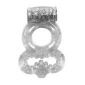 Прозрачное эрекционное кольцо Rings Treadle с подхватом - Lola Games - во Владикавказе купить с доставкой