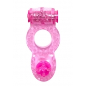 Розовое эрекционное кольцо с вибрацией Rings Ringer - Lola Games - во Владикавказе купить с доставкой