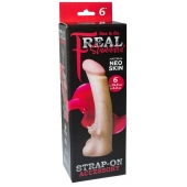 Телесная насадка REAL Standard с усиками на основании - 19 см. - LOVETOY (А-Полимер) - купить с доставкой во Владикавказе