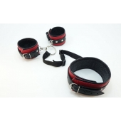 Кожаный БДСМ-набор - БДСМ Арсенал - купить с доставкой во Владикавказе