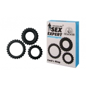 Набор из 3 эрекционных колец Sex Expert - Sex Expert - во Владикавказе купить с доставкой