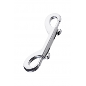 Серебристый двухсторонний карабин TOYFA Metal - ToyFa - купить с доставкой во Владикавказе