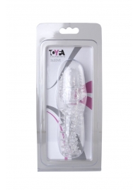 Прозрачная насадка с шишечками и шипами - 13,5 см. - Toyfa Basic - во Владикавказе купить с доставкой