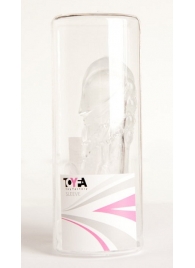 Прозрачная гелевая насадка с клиторальным отростком - 13 см. - Toyfa Basic - во Владикавказе купить с доставкой