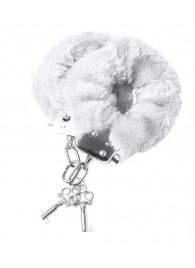 Наручники с белой меховой опушкой - ToyFa - купить с доставкой во Владикавказе