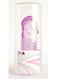 Фиолетовая насадка с коготком и шипами - 13 см. - Toyfa Basic - во Владикавказе купить с доставкой