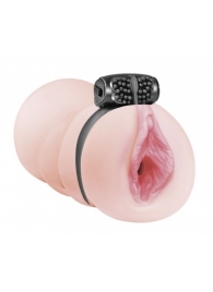 Мастурбатор-вагина с виброкольцом Satisfaction Darling - Lola Games - во Владикавказе купить с доставкой