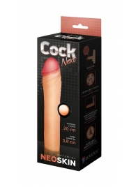 Телесная насадка-удлинитель из неоскин - 20 см. - LOVETOY (А-Полимер) - во Владикавказе купить с доставкой