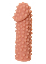 Телесная насадка на фаллос с бугорками KOKOS Extreme Sleeve 10 - 15,8 см. - KOKOS - во Владикавказе купить с доставкой