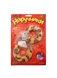 Металлические наручники с леопардовой плюшевой отделкой - Сима-Ленд - купить с доставкой во Владикавказе