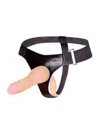 Страпон с вагинальной пробкой - 16,5 см. - Erowoman-Eroman - купить с доставкой во Владикавказе