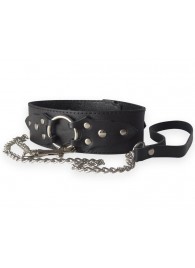 Широкий кожаный ошейник в готическом стиле - Sitabella - купить с доставкой во Владикавказе