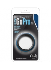 Черно-синее эрекционное кольцо Silicone Go Pro Cock Ring - Blush Novelties - во Владикавказе купить с доставкой