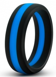 Черно-синее эрекционное кольцо Silicone Go Pro Cock Ring - Blush Novelties - во Владикавказе купить с доставкой