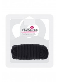 Черная веревка для связывания BONDX LOVE ROPE - 10 м. - Dream Toys - купить с доставкой во Владикавказе