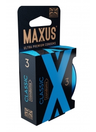 Классические презервативы в железном кейсе MAXUS Classic - 3 шт. - Maxus - купить с доставкой во Владикавказе