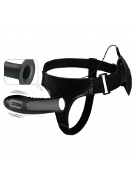 Полый страпон с вибрацией Myron - 18,5 см. - Baile - купить с доставкой во Владикавказе